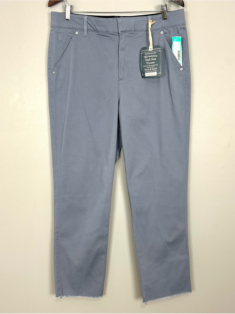 Democracy Karuna High Rise Trouser Pants Women’s Size 14 Stretch Twill Preppy